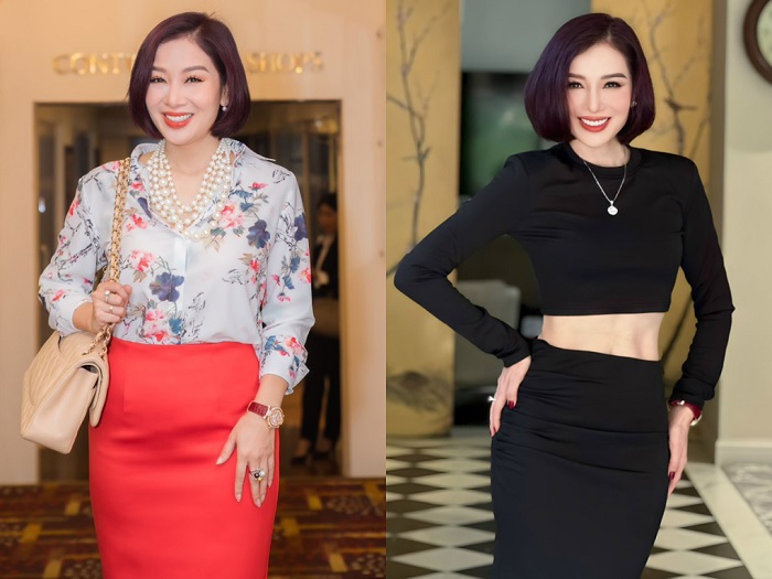 Hoa khôi Thu Hương giảm 9 kg, lấy lại vóc dáng thời đôi mươi